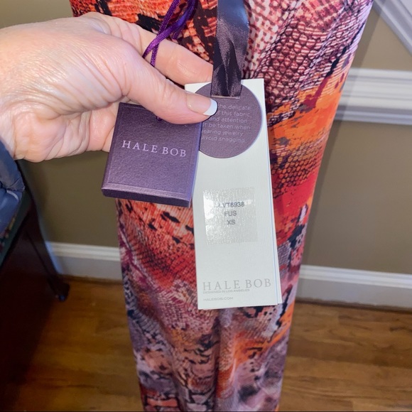 Hale Bob beaded snakeskin maxi dress- RARE! - Picture 9 of 12